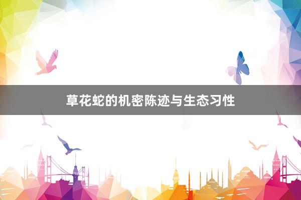 草花蛇的机密陈迹与生态习性